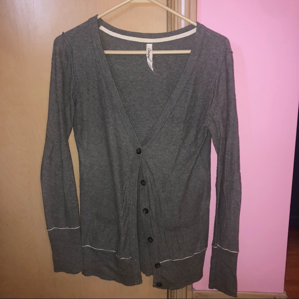 Aéropostale Gray Cardigan
